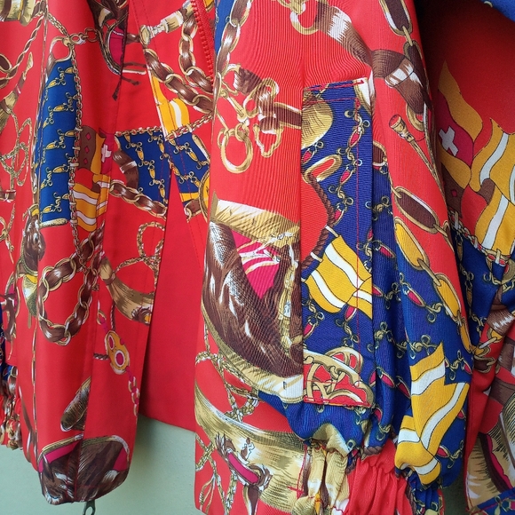 Vintage Red Horse Themed Jacket in Large - Picture 8 of 8